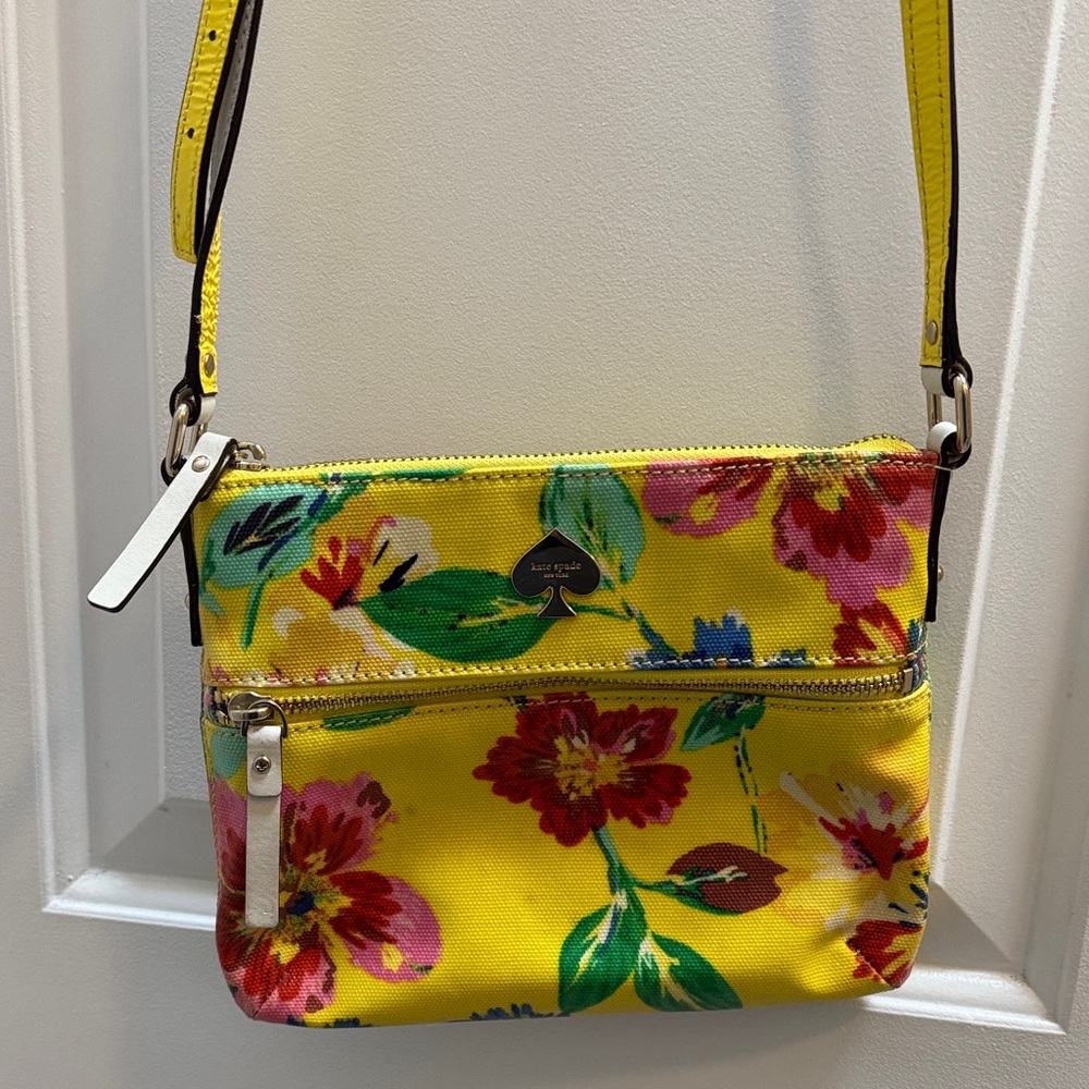 kate spade Yellow Floral Crossbody with Multicolor Blooms
